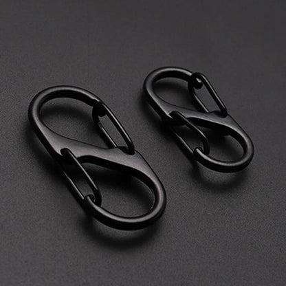 6Pcs S Shaped Metal Double Hooks Carabiner