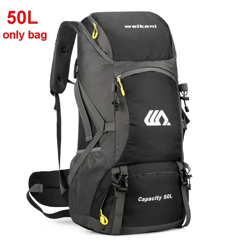 50L Mens Large Waterproof Hiking Backpack