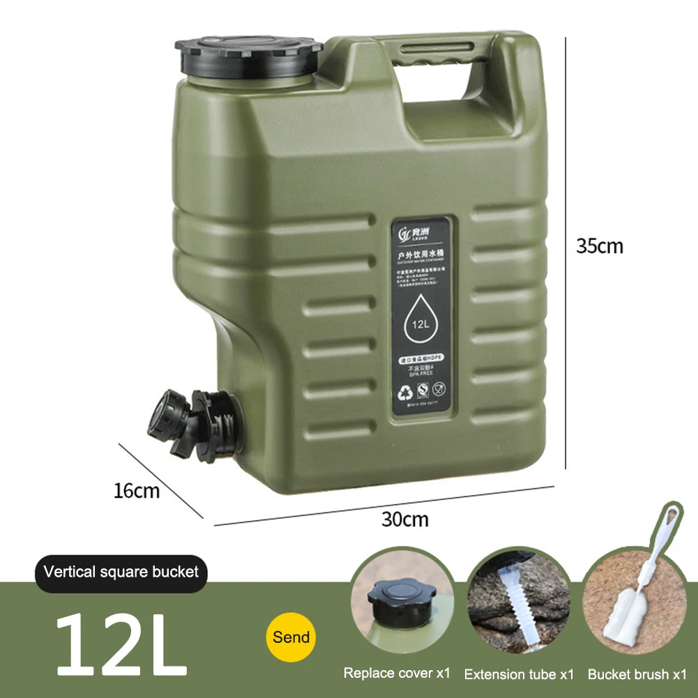 Water Tank Large Capacity Leakproof with Spigot 10/11/12L