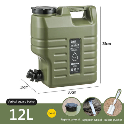 Water Tank Large Capacity Leakproof with Spigot 10/11/12L