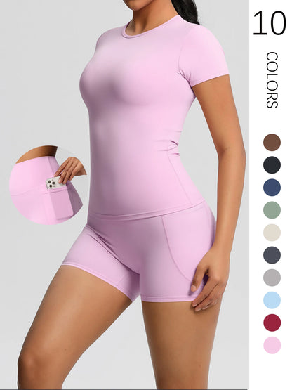 2Pcs Piece Female Yoga Workout Sportswear