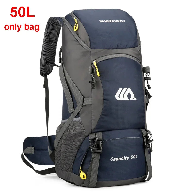 50L Mens Large Waterproof Hiking Backpack