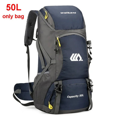 50L Mens Large Waterproof Hiking Backpack