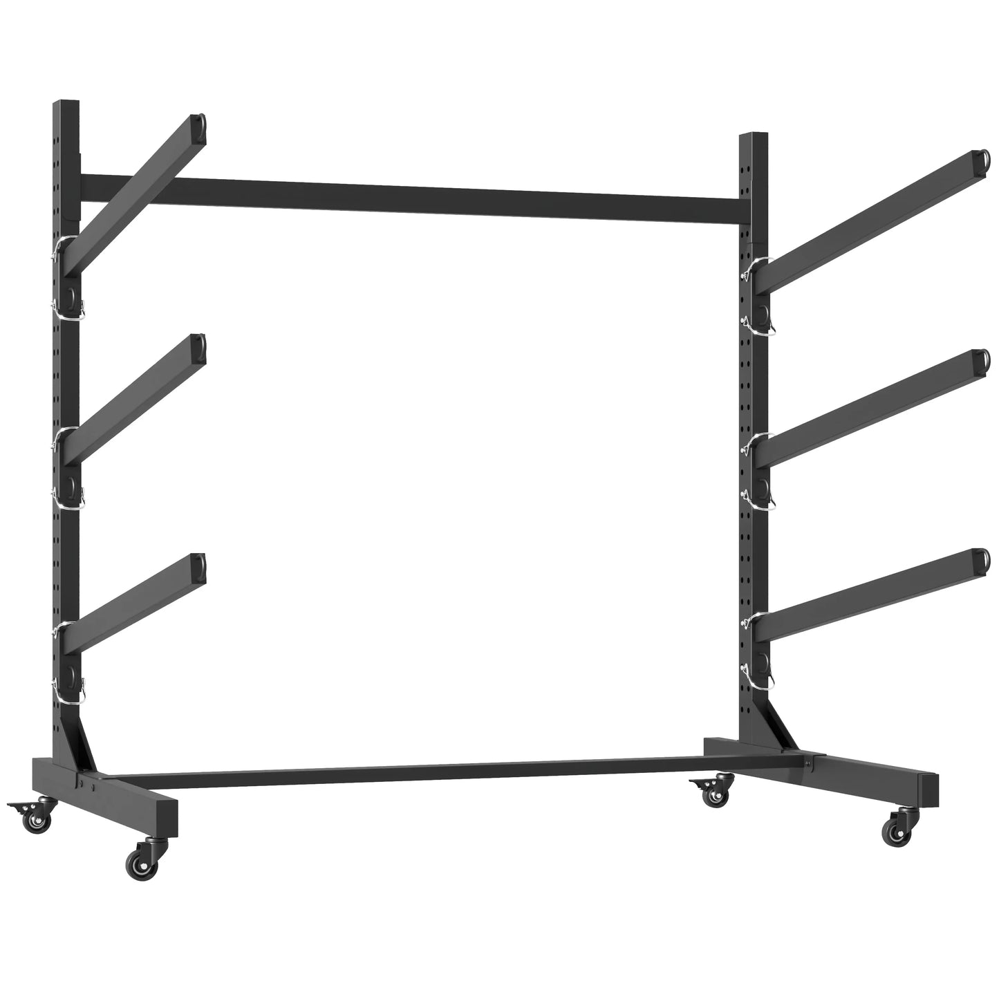 Kayak Storage Rack Ajustable Heavy Duty Holds 3 Kayaks
