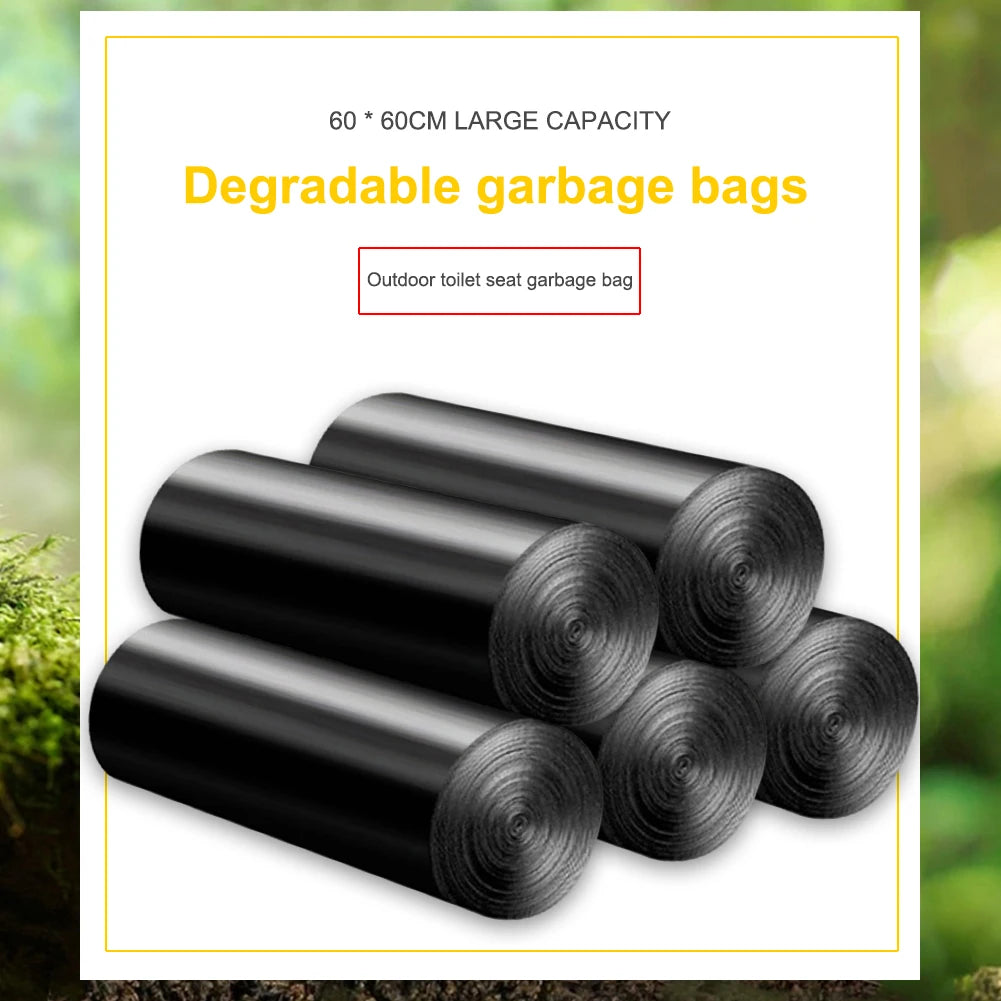 1 Roll 12pcs Camping Toilet Biodegradable Disposable Bags
