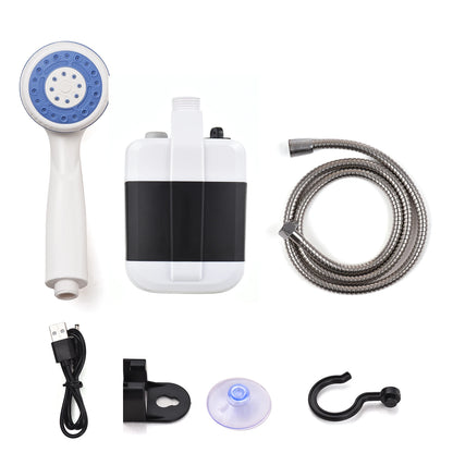 Outdoor Camping Shower USB Rechargeable Electric Shower Pump