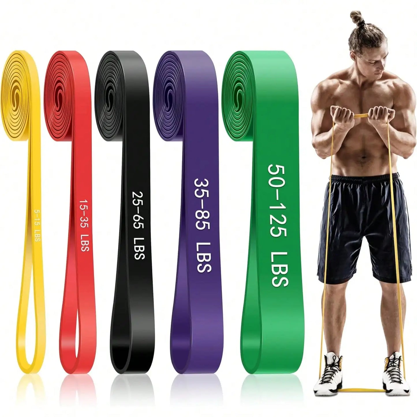 Yoga Fitness Multifunctional Workout Training Band Set
