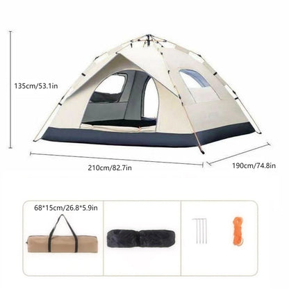 3-4 Person Waterproof All Season Tent with Storage Bag