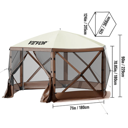 Pop-up 6-Sided Sunshade Gazebo