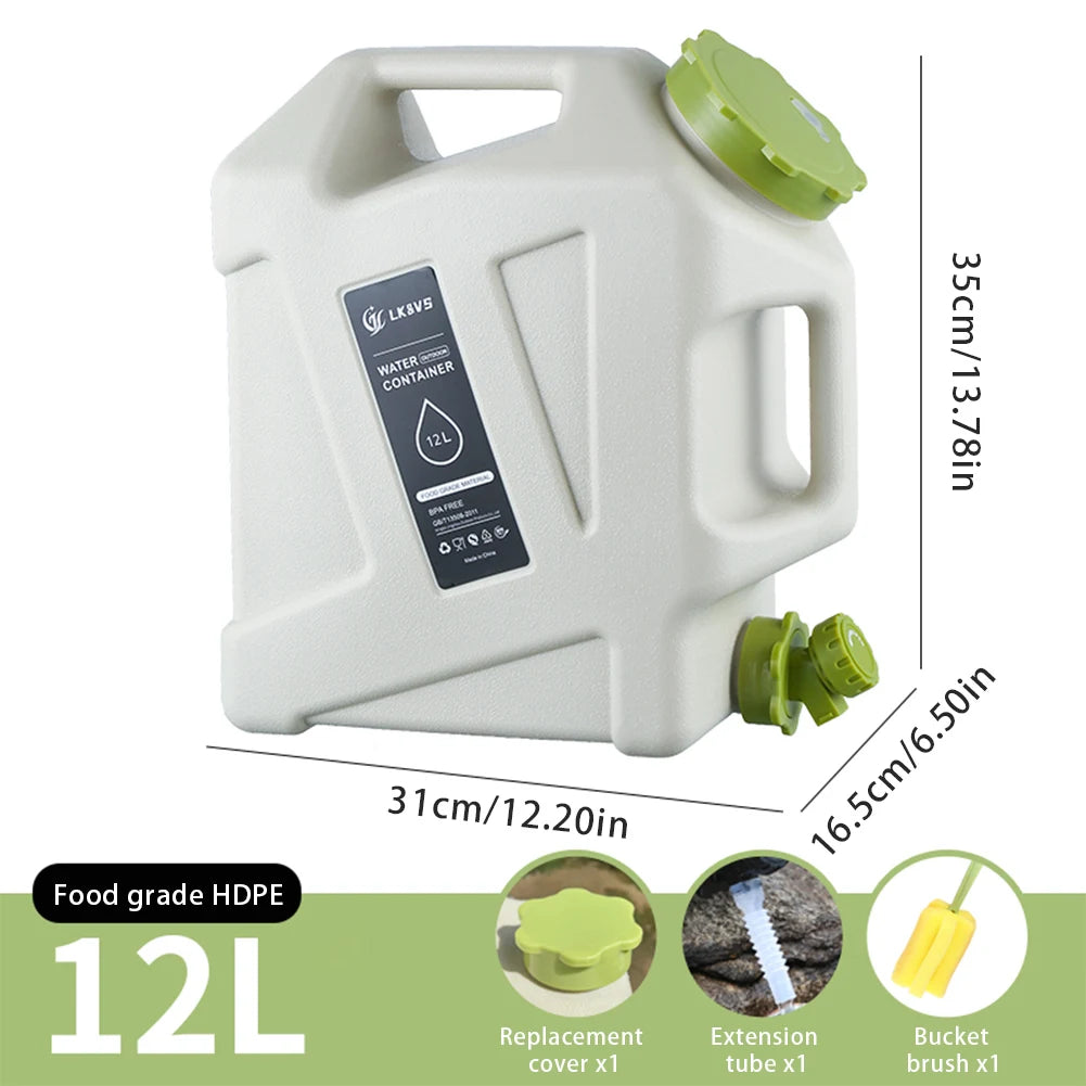 Water Tank Large Capacity Leakproof with Spigot 10/11/12L