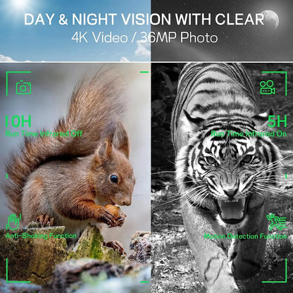 Night Vision Binoculars 4K with 3'' Display and Rechargeable Battery