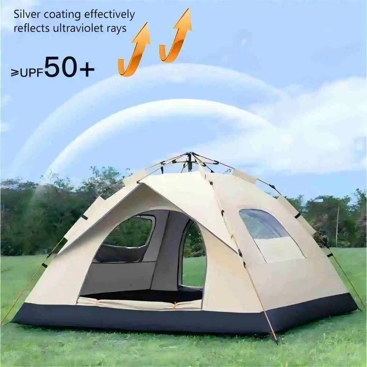 3-4 Person Waterproof All Season Tent with Storage Bag